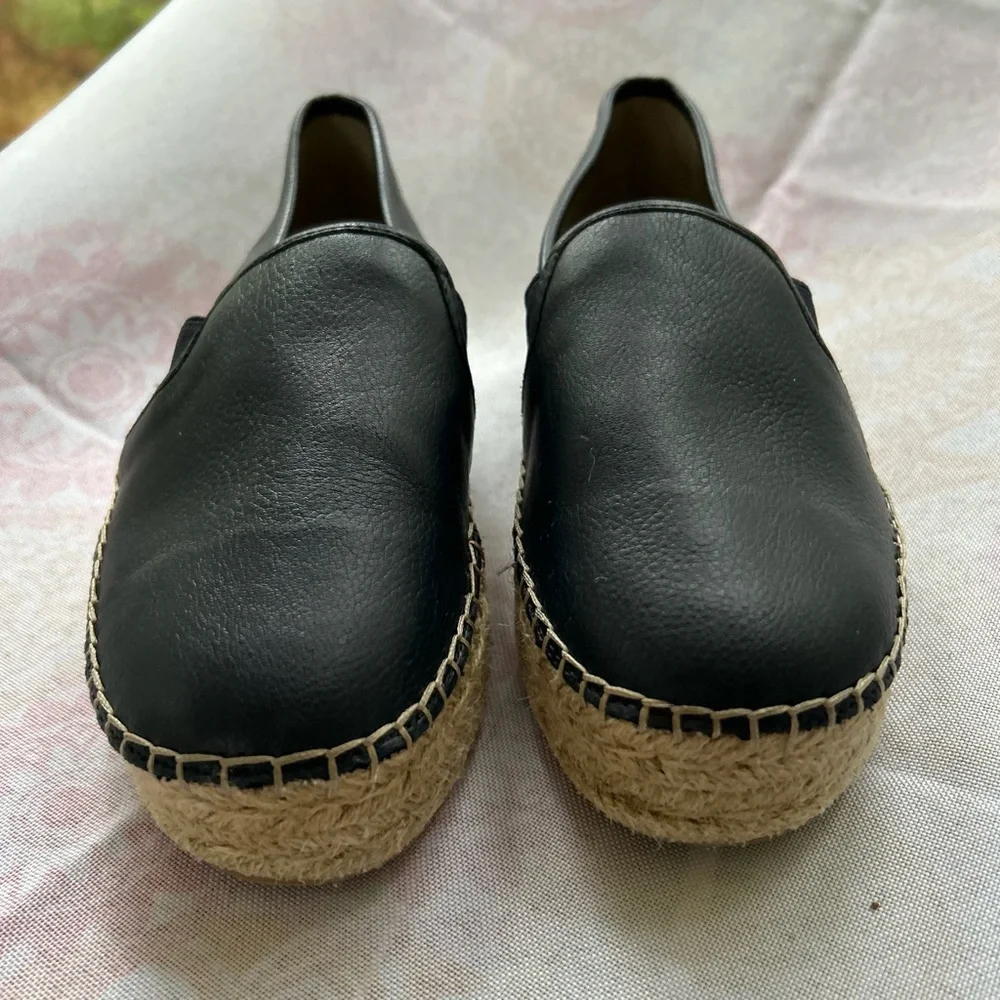 Circus by Sam Edelman Cora Navy Blue Size 7.5 Espadrille Leather Platform